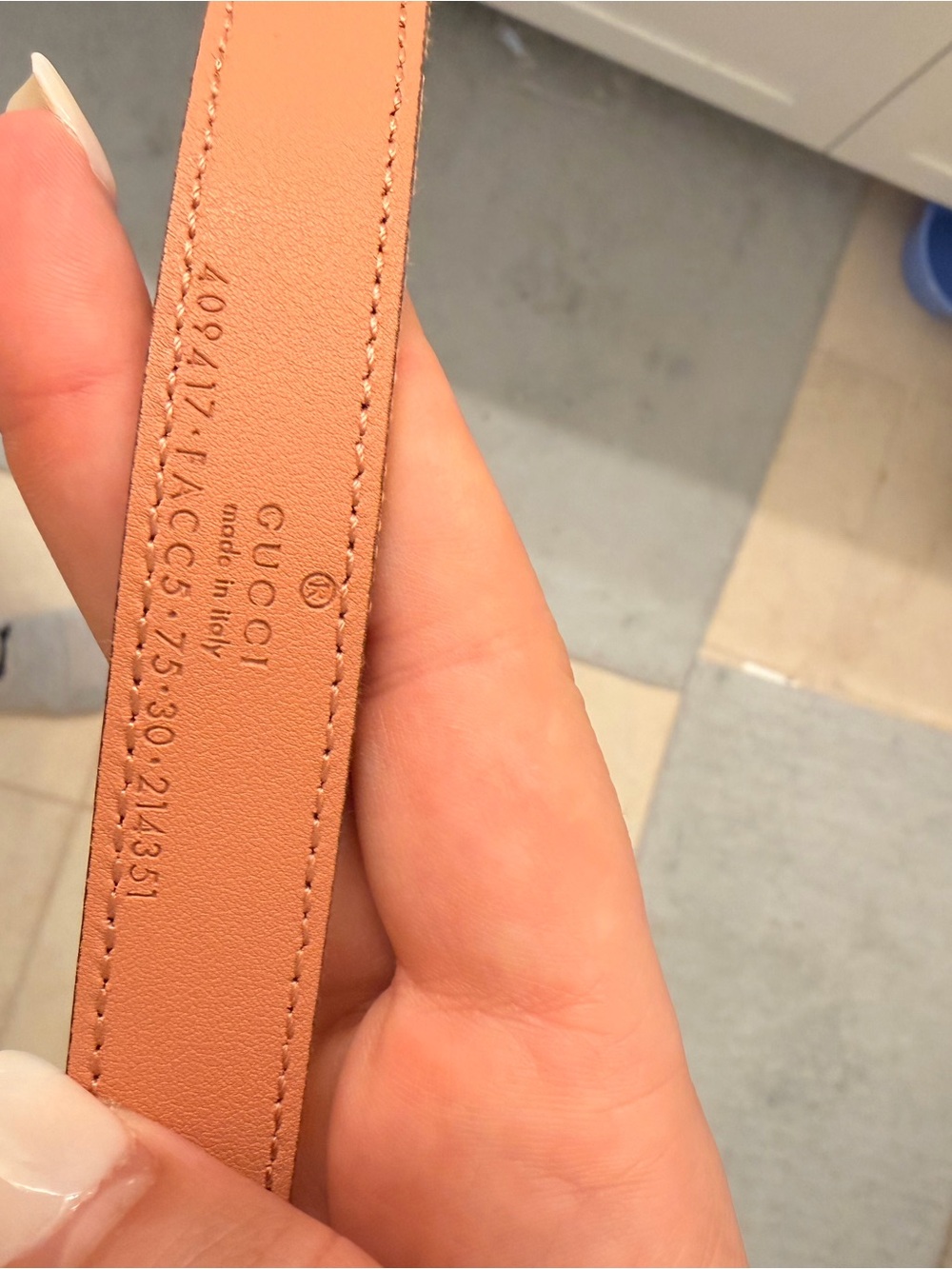 Gucci GG Belt Rose Gold - Picture 6 of 9